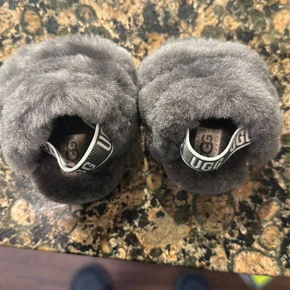UGG Shoes Brand New Grey Newborn Ugg Slides Made Of Real Fur